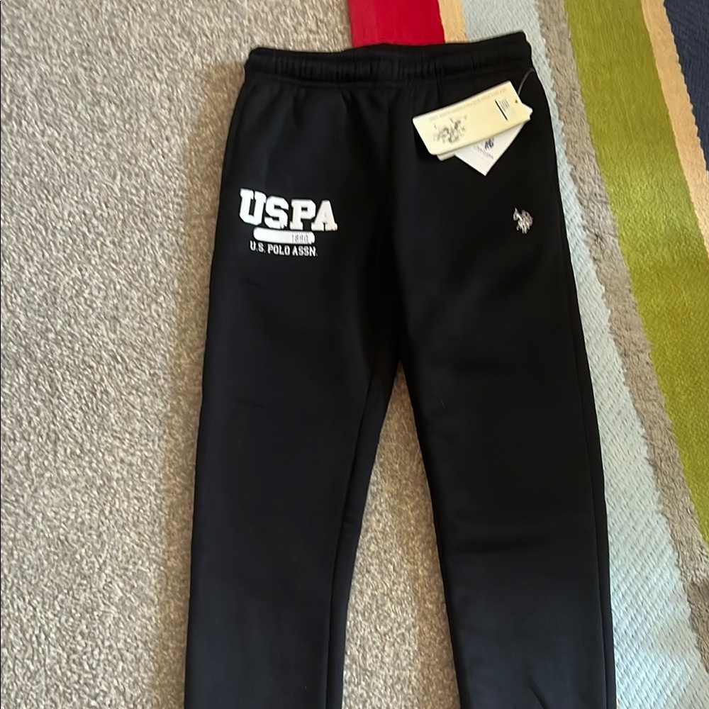 U.S. Polo Assn. Black Sweatpants for Everyday Comfort